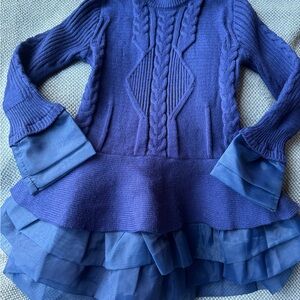 Figure Skating Inspired Sweater Dress - 3T/4T